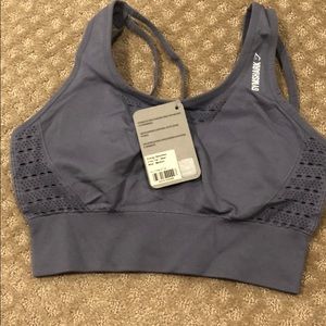 Blue energy seamless crop top